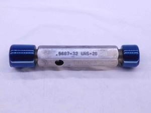 .9687 32 UNS 2B THREAD PLUG GAGE GO NO GO P.D.'S = .9484 & .9533 31/32 CHECK - DW40562DH5