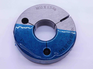 M32 X 1.5 6g METRIC VERMONT THREAD RING GAGE 32 NO GO ONLY P.D. = 30.844 CHECK - DW40613LVR