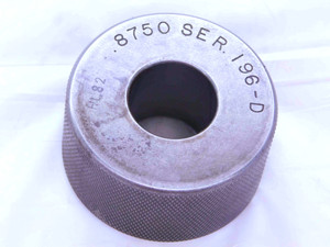 .8750 MASTER PLAIN BORE RING GAGE ONSIZE 7/8 22.225 mm .875 SETTING CHECK - JJ0817AX6