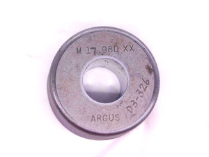17.980 CL XX MASTER PLAIN BORE RING GAGE 18.000 -.020 18 mm .7079 17.98 SETTING - JJ0862AX6