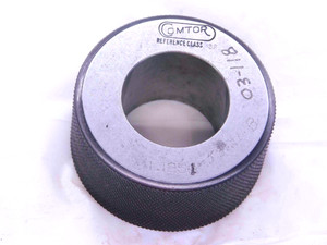 1.1251 MASTER PLAIN BORE RING GAGE 1.1250 +.0001 OVERSIZE 1 1/8 28.578 mm CHECK - JJ0865AX6