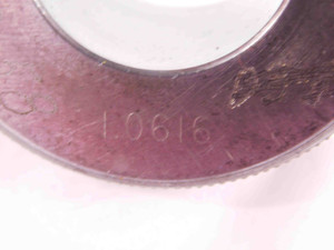 1.0616 MASTER PLAIN BORE RING GAGE 1.0625 -.0009 1 1/16 27 mm SETTING CHECK - JJ0867AX6