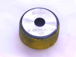 9.487 CLASS XX MASTER PLAIN BORE RING GAGE 9.500 -.013 UNDERSIZE 9.5 mm .3735 - JJ0905AX6