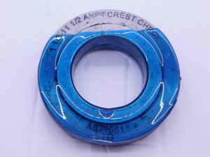 1 1/2 11 1/2 ANPT 6 STEP VERMONT PIPE THREAD RING GAGE 1.5 A.N.P.T. CREST CHECK - DW40689AK6