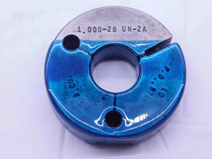 1" 28 UN 2A THREAD RING GAGE 1.0 1.00 1.000 1.0000 NO GO ONLY P.D. = .9716 CHECK - DW40721AX6