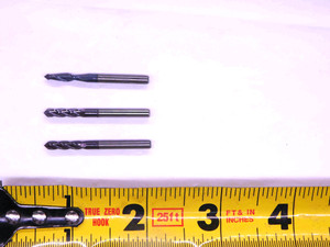 3pcs NEW GARR TOOL 1/8 O.D. TiAIN CARBIDE END MILL 4 FL 58207 & 57207 .125 - JJ1168CU4