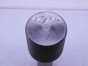 SHOP MADE 1 7/8 16 LEFT HAND THREAD PLUG GAGE 1.875 L.H. 1 7/8"-16 INSPECTION - DW40863CH5