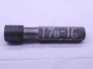 SHOP MADE 1 3/8 16 LEFT HAND THREAD PLUG GAGE 1.375 L.H. 1 3/8"-16 INSPECTION - DW40870CH5