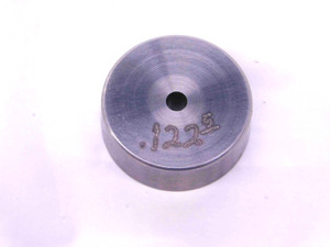 .1225 MASTER PLAIN BORE RING GAGE .1250 -.0025 UNDERSIZE 1/8 3 mm SETTING CHECK - JJ1224OB6
