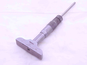 MITUTOYO 118641 DEPTH GAGE .001" GRADUATION 0-1" RANGE MICROMETER MIC 1.0 - NS6029DG5