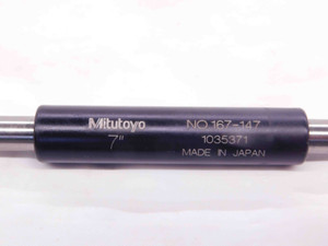 MITUTOYO 167-147 7" MICROMETER STANDARD CALIBRATION MEASURING ROD 7.0 MIC  - NS6031DG5