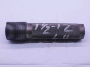 SHOP MADE 1 1/2 12 LEFT HAND THREAD PLUG GAGE 1.5 L.H. 1 1/2"-12 INSPECTION - DW40884CH5