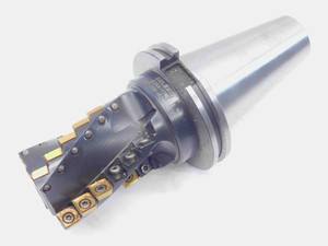 VALENITE 2 1/2 OD INDEXABLE END MILL SS3-250-4R24-50CT CAT50 SHANK SP-43 INSERTS - JG4233CZ5