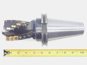VALENITE 2 1/2 OD INDEXABLE END MILL SS3-250-4R24-50CT CAT50 SHANK SP-43 INSERTS - JG4233CZ5