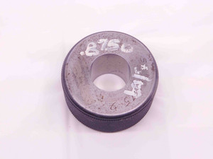 .8750 MASTER PLAIN BORE RING GAGE ONSIZE 7/8 22.225 mm .875 INSPECTION CHECK - NS6099CH5