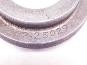 2.25029 CLASS XX MASTER PLAIN BORE RING GAGE 2.2500 +.0003 OVERSIZE 2 1/4 57 mm - NS6118CH5