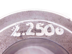 2.2500 MASTER PLAIN BORE RING GAGE ONSIZE 2 1/4 57 mm 2.250 INSPECTION CHECK - NS6166CH5