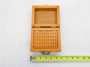 MEYER GAGE CO. INCOMPLETE PIN PLUG GAGE SET .011 TO .060" RANGE 45pcs M-0 MINUS - BR12481BB6