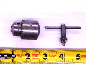 JACOBS CHUCK 1B DRILL CHUCK 0 - 1/4 CAPACITY 3/8 - 24 THD STRAIGHT SHANK W/ KEY - JJ1358AY6