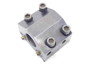 TRUDEX 1 1/2 ID BORING BAR LATHE TURRET TOOL BLOCK 45mm X 80mm BOLT HOLE PATTERN - JG4363CT5