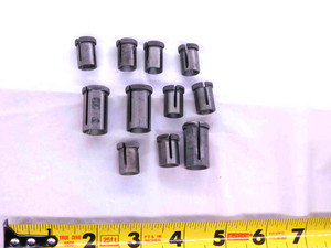 11PCS HARDINGE 1/2 & 5/8 O.D. STRAIGHT COLLET SIZE 1/8, 5/32, 3/16, 1/4, 3/8 - JJ1385CG5