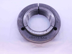 3.745 6 NS 3 THREAD RING GAGE GO ONLY P.D. = 3.6367 3.745"-6 INSPECTION UNS 3A - DW40995CH5