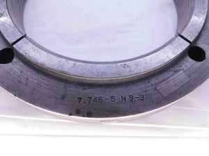 7.745 5 NS 3 THREAD RING GAGE GO ONLY P.D. = 7.6151 7.745"-5 INSPECTION UNS 3A - DW41000CH5