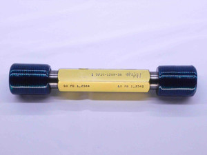 1 5/16 12 UN 3A SET THREAD PLUG GAGE 1.3125 GO NO GO P.D.'S = 1.2584 & 1.2541 - DW41002BB6