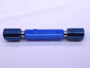 1" 27 UNS 2A SET THREAD PLUG GAGE 1.0 1.00 1.000 GO NO GO P.D.'S = .9747 & .9707 - DW41006BB6
