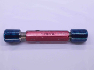 1 1/16 14 NS SET THREAD PLUG GAGE 1.0625 GO NO GO P.D.'S = 1.0161 & 1.0112 CHECK - DW41013BB6