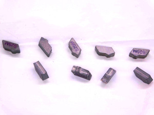 9pcs NEW SECO 150.10-4N-16 S25M CARBIDE CUT-OFF INSERTS .1610" CUTTING WIDTH - JJ1465CH5