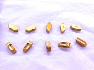 10pcs SECO 150.10-4N-12 T25M TiN CARBIDE CUT-OFF INSERTS .1610" CUTTING WIDTH - JJ1477CH5