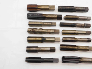 18pc LOT HSS STRAIGHT FLUTE TAPS PLUG & BOTTOMING MACHINIST TOOLING THREADING - NS6216CH5