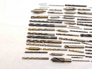 73pc LOT HSS & COBALT TWIST DRILL BITS & CENTER DRILLS STRAIGHT SHANK TOOLING - NS6233LVR