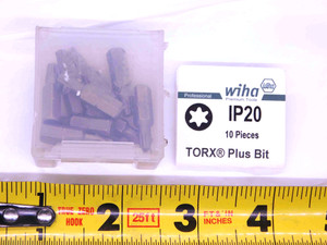 10pcs NEW WIHA IP20 HARDENED TOOL STEEL TORX PLUS BITS 1/4 HEX DRIVE UNIVERSAL - DCT-JJ1595