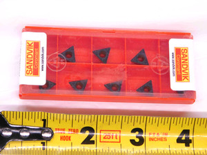 10pcs SANDVIK TPMT 110304-PF 4215 CARBIDE INSERTS TPMT 221-PF FACTORY SEALED - DCT-JJ1602