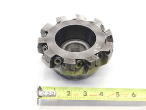 CARBOLOY 5" O.D. FACE MILL R220.57-05.00-12 1 1/2 PILOT HOLDS 10 INSERTS 5.0 - NS6274CA5