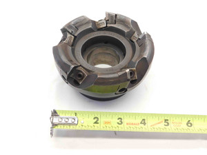 TUNGALOY 4" O.D. FACE MILL TMD4404RI-U 1 1/2 PILOT 5/8 KEY HOLDS 5 INSERTS 4.0 - NS6276CA5