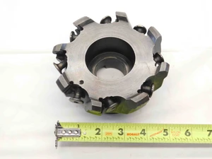 CARBOLOY 5" O.D. FACE MILL R220.43-05.00-07 1 1/2 PILOT HOLDS 8 INSERTS 5.0 - NS6280CA5