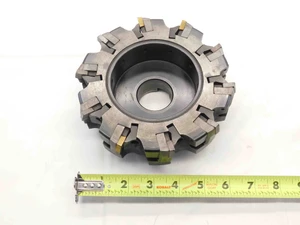 SANDVIK 6" O.D. FACE MILL 1 1/2 PILOT 5/8 KEY HOLDS 10 INSERTS 6.0 MODULMILL - NS6282CA5