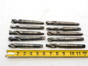 10pcs LOT OF MORSE TAPER #2 HSS TWIST DRILL BITS INCH SIZES UP TO 47/64" MT2 - NS6304BA6