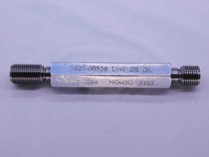 9/16 18 UNF 2B DOUBLE LEAD THREAD PLUG GAGE .5625 GO NO GO PD'S = .5264 & .5323 - DW41072BB6