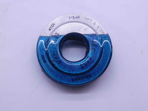 1/2 14 NPT 6 STEP PIPE THREAD RING GAGE .5 .50 .500 .5000 CREST CHECK ANPT - DW41076BB6