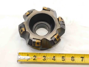 INGERSOLL ? 5" O.D. FACE MILL 6D2C04R01 1 1/2 PILOT 5/8 KEY HOLDS 6 INSERTS 5.0 - NS6301BB6