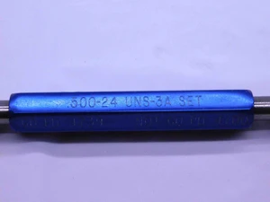 1/2 24 UNS 3A SPECIAL SET THREAD PLUG GAGE .5 GO NO GO P.D.'S = .4739 & .4700 - DW41085BB6