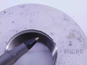 1" 11 BSPT PIPE THREAD RING GAGE 1.0 1.00 1.000 1.0000 BRITISH TAPER SYSTEM B R1 - DW41117LVR