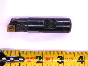 VALENITE 0.73 DIA. INDEXABLE END MILL S-VMSP-073AR-90CCC 3/4 SHANK SINGLE FL .73 - JJ1676CH5