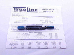 CERTIFIED M10 X 1 6g SET THREAD PLUG GAGE 10 1.0 GO NO GO PD'S = 9.324 & 9.212 - DW41121TLC