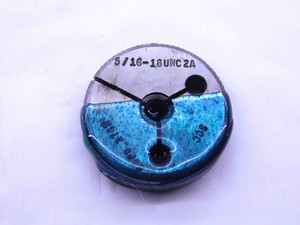 5/16 18 UNC 2A SPECIAL THREAD RING GAGE .3125 GO ONLY P.D. = .2742 INSPECTION - DW41126LVR