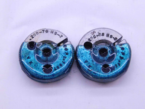 .200 70 NS 2 THREAD RING GAGES .2 .20 .2000 GO NO GO P.D.'S = .1907 & .1883 - DW41127LVR
